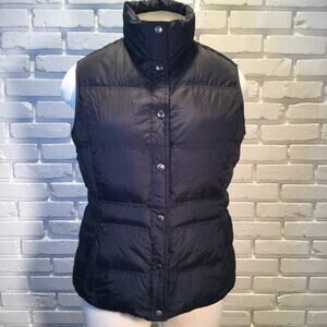 Lands’ End black down vest L 14/16